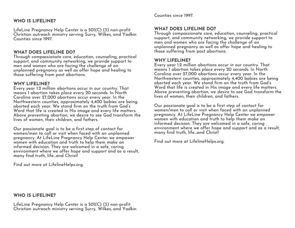7-WHO IS LIFELINE HALF SHEET